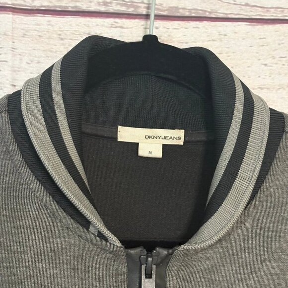 DKNY Jeans Letterman Style Jacket Mens Med - Picture 5 of 7
